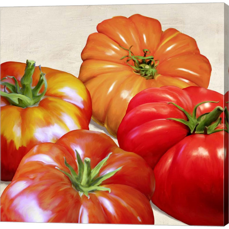 «Tomatoes» par Remo Barbieri, art mural sur toile, H 24 po x l 24 po x P 1,5 po