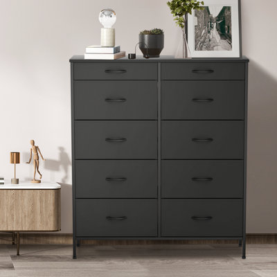 Commode en fer à 10 tiroirs 39,5 po Nesby