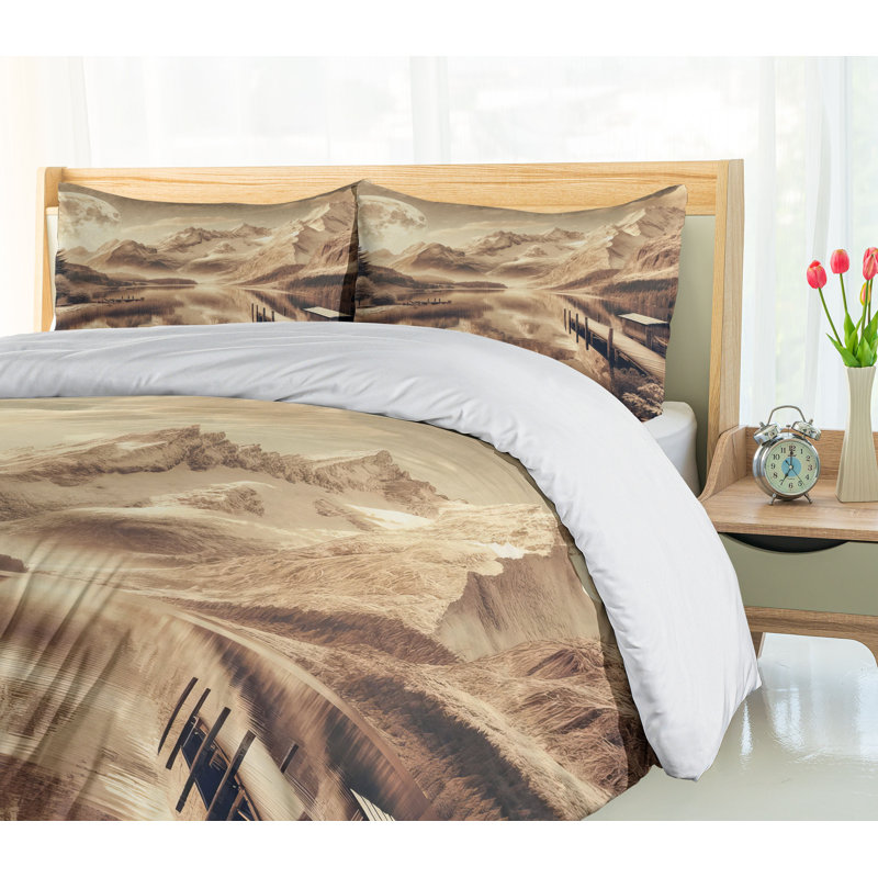 Lake Duvet Cover, California King Duvet Cover + 2 Standard Shams