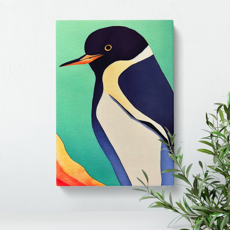 XC1022-1807X Delightful Penguin - Wrapped Canvas Print, 60cm H x 40cm W x 3cm D