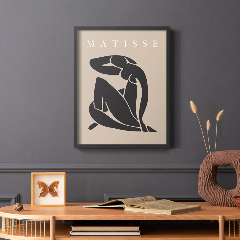 Impression encadrée Matisse, Noir, H 28 po x l 22 po