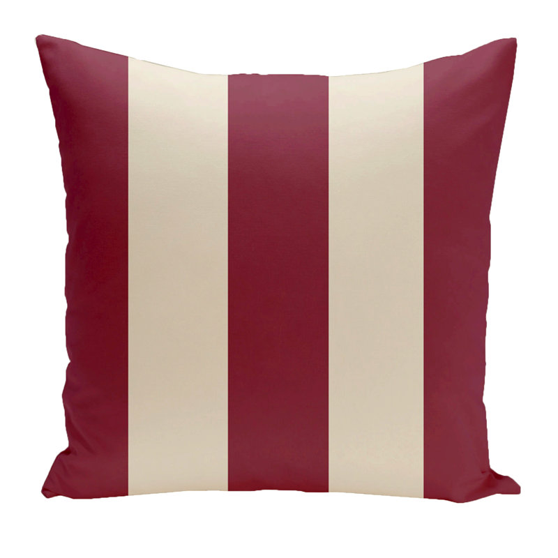 Housse et insert de coussin carré Holiday Brights, H 18 po x l 18 po, Canneberge / cuir