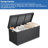 Senbabe 51.2'' W 132 Gallons Water Resistant Wicker Deck Box in Black