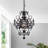 Modern Mini Crystal Chandelier, Small Hanging Light Fixture with 1 Light-2089424983