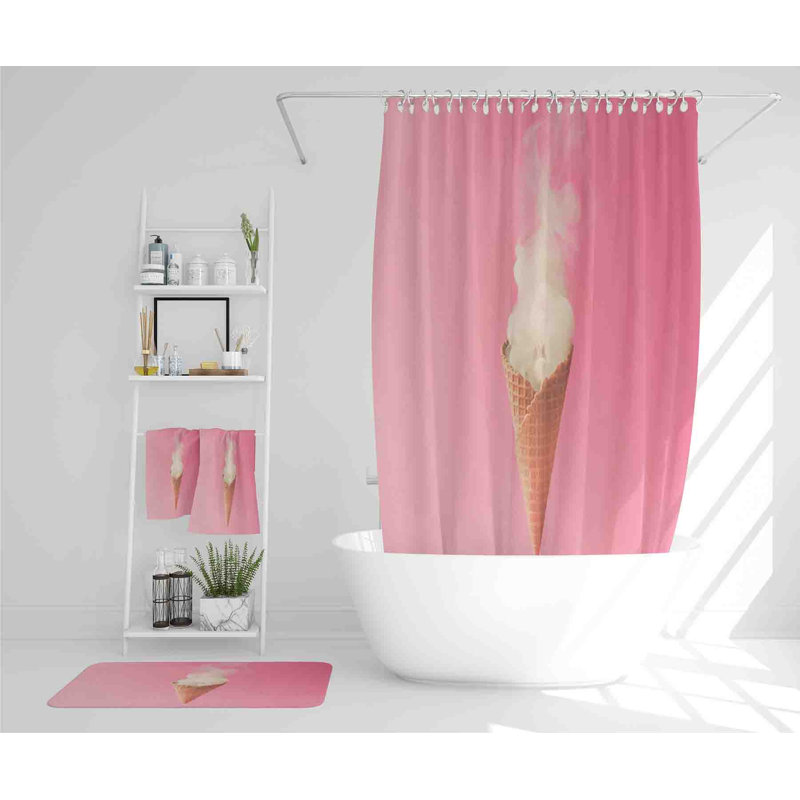 Nenney Polyester Shower Curtain Set