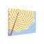 «Highland Dunes June» par Erica Vess Parasol Beach Stripes II, art mural sur toile-1262737591