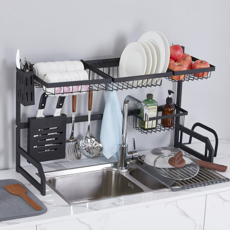 Steel Over The Sink Dish Rack