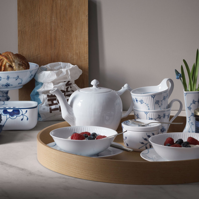 Royal Copenhagen White Fluted Cereal Bowl
