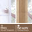 Linen blend Semi Sheer Curtains Rod Pocket Back Tab solid color Drapes（set of 2）-525499843-525499898
