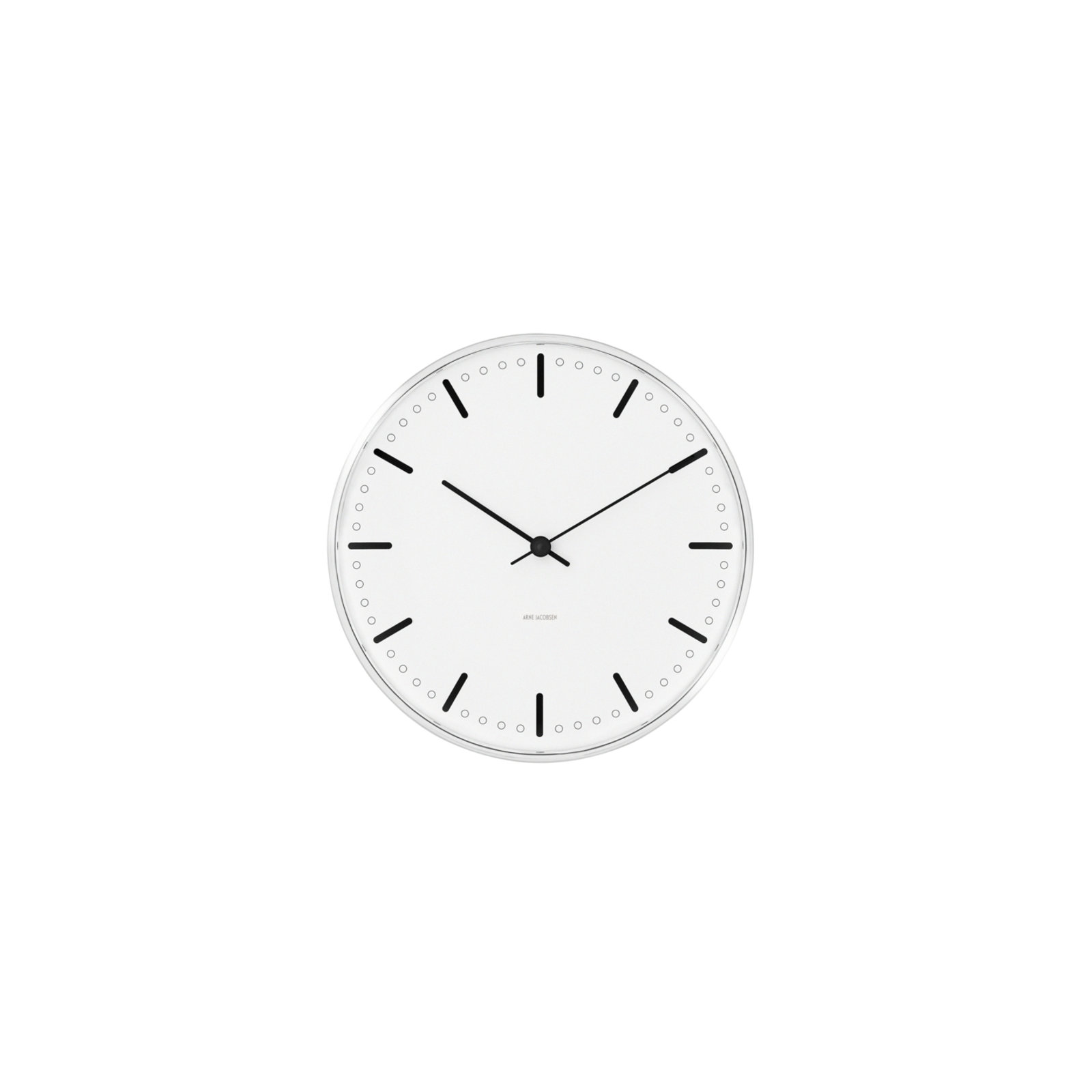 City Hall Metal Wall Clock, Small