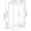 Highboard 68X39x123 Cm Steel-1387111808