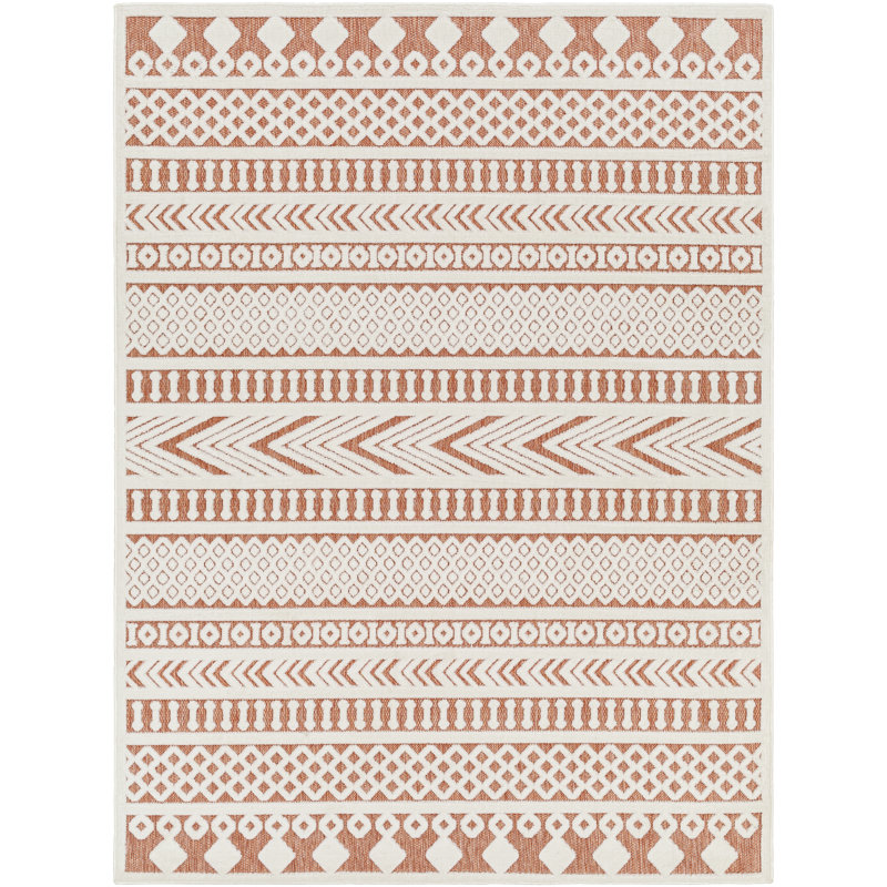 Tapis Baraona rouille, Rectangle 7 pi 10 po x 10 pi