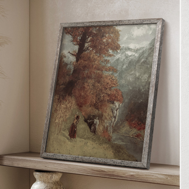 Vintage Landscape CLXV Framed Print - Solid Wood, 11" H x 9" W