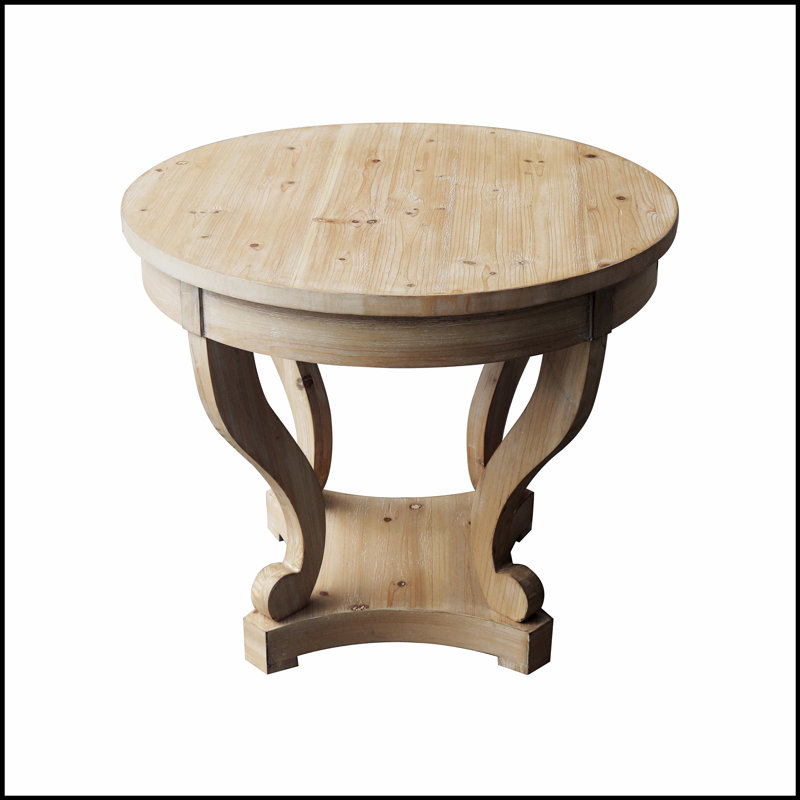 Élégante table de salle à manger ronde avec rangement, design classique pour un charme intemporel et pratique
