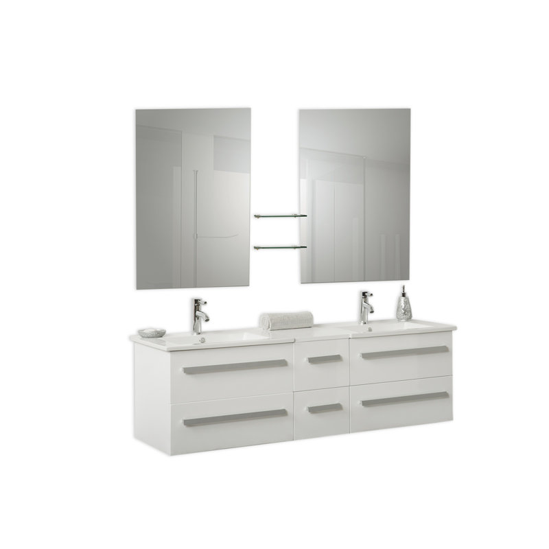 Madrid Vanity & Mirror Sets, White