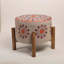 Tabouret brodé Mandala