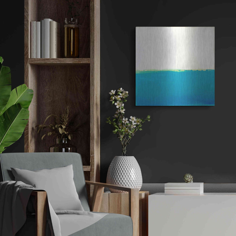 «Turquoise Sea» par Don Bishop, H 24 po x l 24 po