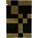 Hand-Knotted High-Quality Black Area Rug