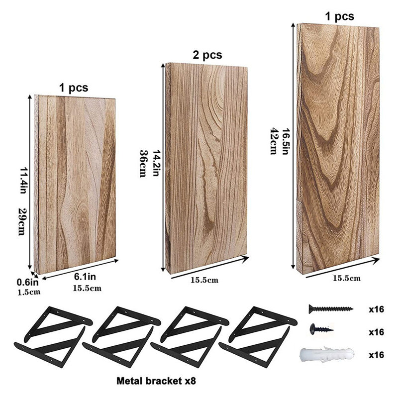4 Piece Floating Shelf