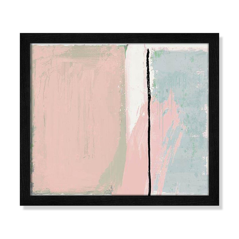 Pastel Opulance Print by Casa Fine Arts, Cadre mince noir, Pas de tapis, H 13 po x l 15 po x P 0,75 po