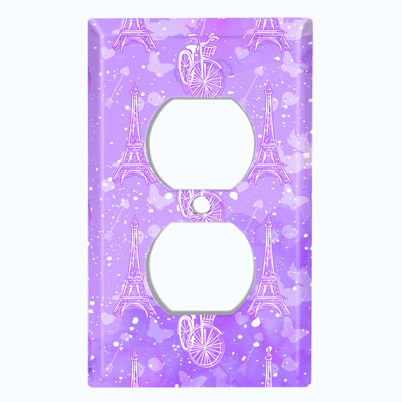 Patterned 1 - Gang Toggle Light Switch Standard Wall Plate