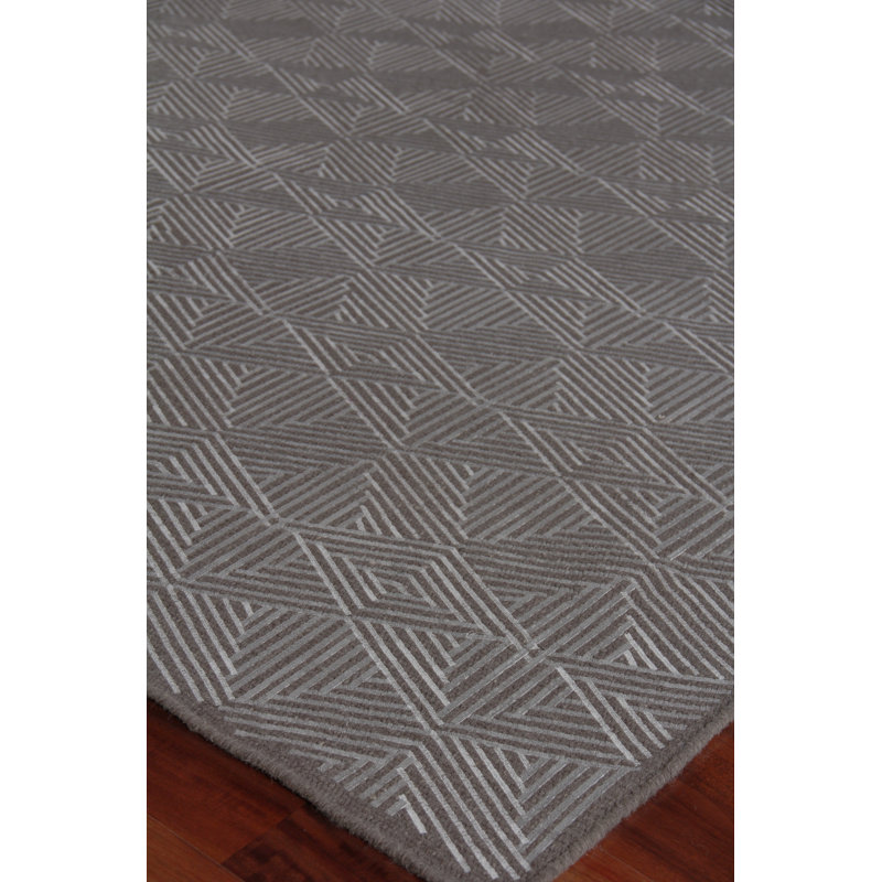 Pavilion Geometric Area Rug in Gray, Rectangle 12' x 15'