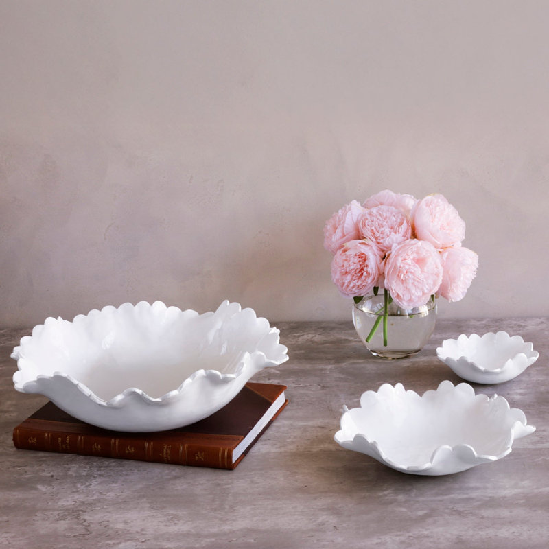 VIDA Colette Medium Bowl (White)