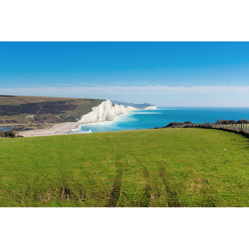 Cuckmere Haven, Seaford, England - Wrapped Canvas Print, 20cm H x 30cm W x 3.8cm D