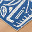 Tapis bleu en polyester tissé à la machine Sportsglyphs-98943915