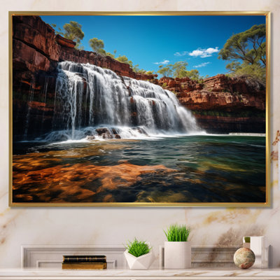 «Australie Waterfall Symphony I», reproduction d'art sur toile