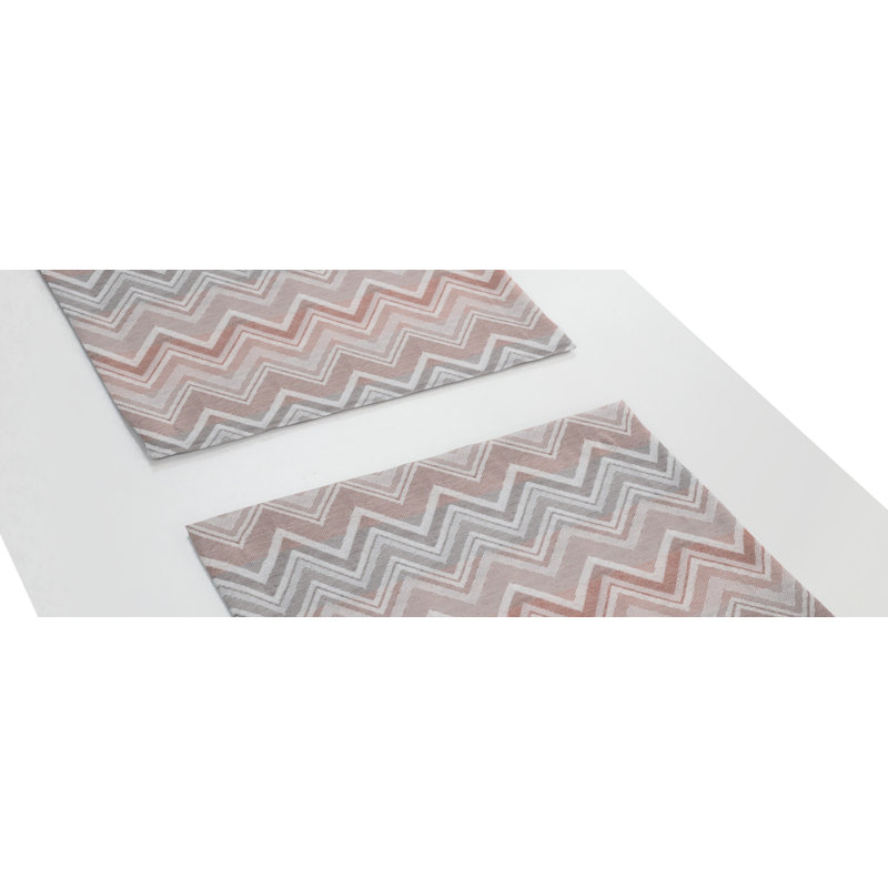 Kurtus Dining Linen Set, Orange/Beige/Grey