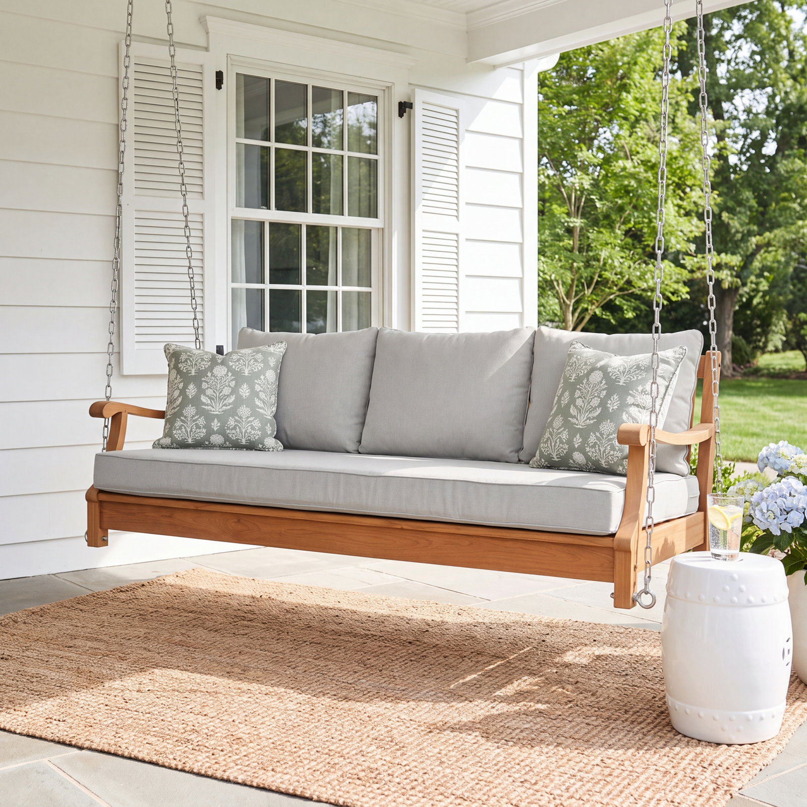Arizona Teak Porch Swing Bed
