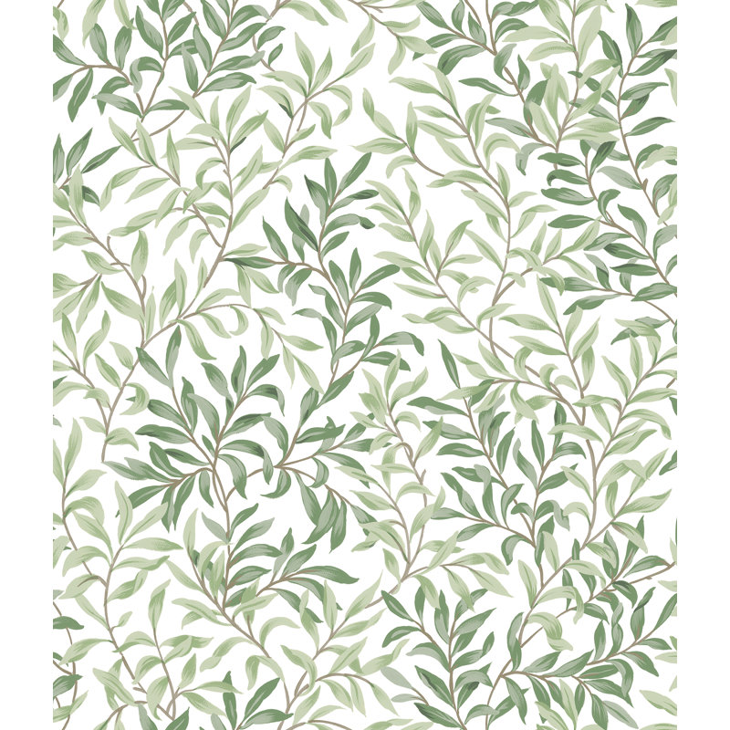 Papier peint adhésif Aishlyn, Vert