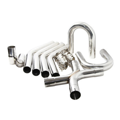 Universal 2.25-Inch OD Stainless Steel Exhaust Y-Pipe Kit for Custom Builds