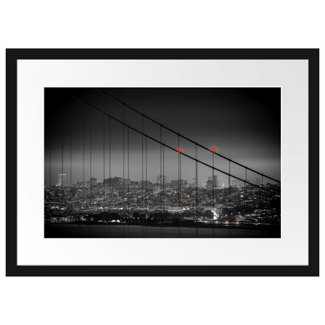 Gerahmtes Poster Skyline von San Francisco