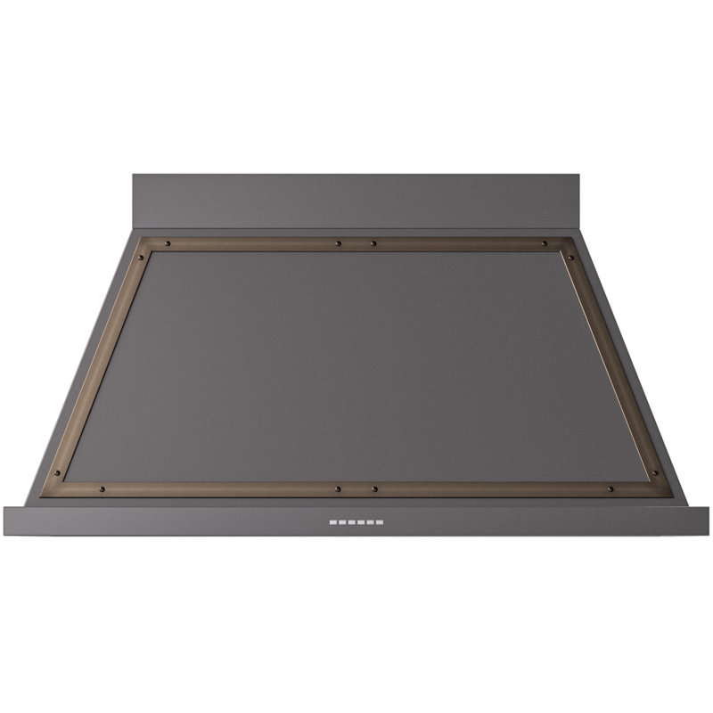 Hotte murale 48 pouces ILVE Nostalgie II Series Noblesse avec 600 pi³ / min, Graphite mat / bronze