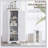 Farmhouse Single Barn Door Storage Cabinet (White)