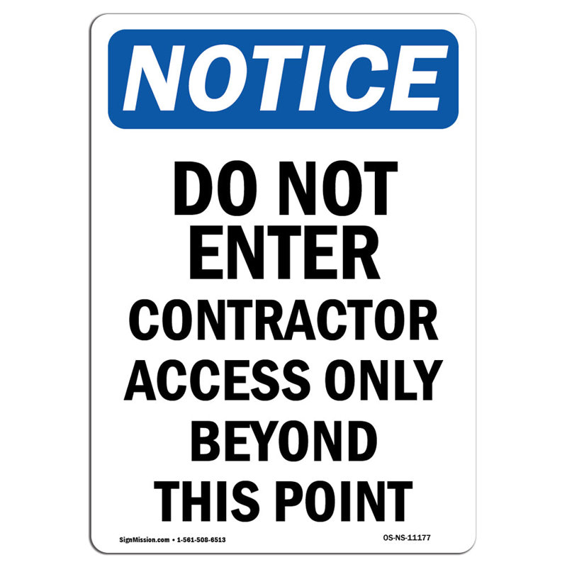 Notice Sign