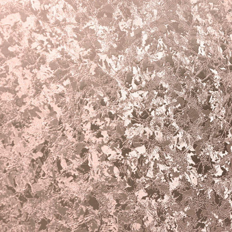 Mira 10m x 53cm Textured Wallpaper Roll, Rose Gold