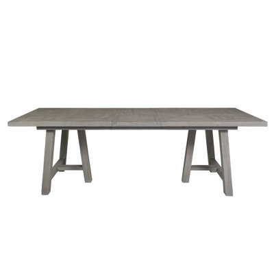 Ellerbe Extendable Solid Wood Trestle Dining Table by Gracie Oaks