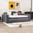 Wood Upholstered Daybed with Integrated Bluetooth Audio System, Storage Armrests and Trundle-925645989-925645984