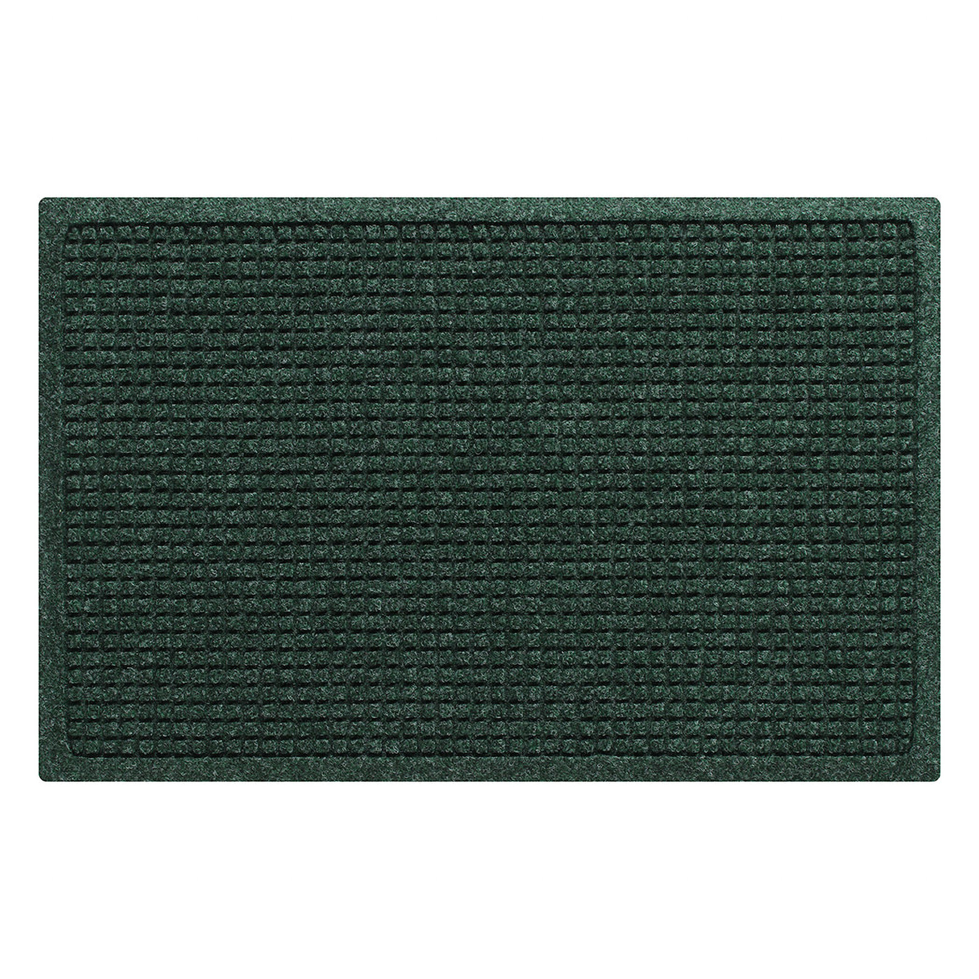 WaterHog Squares Indoor Outdoor Door Mat, Evergreen, Rectangle 2' x 3'