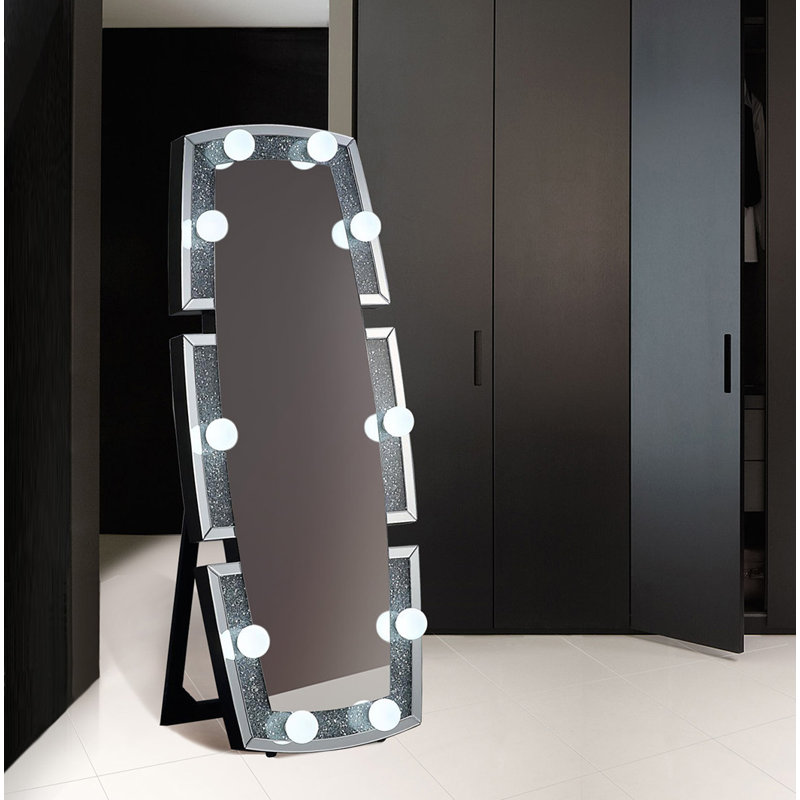 Miroir biseauté lumineux pleine longueur