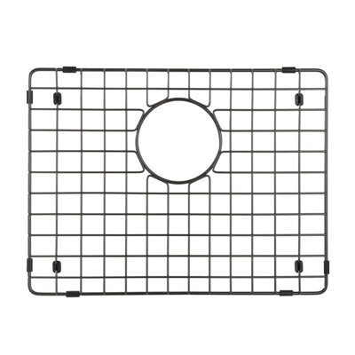 Starstar Sinks Protector Matte Black 304 Stainless Steel Kitchen Sink Bottom Grid, Rack (20 L X 15 W)