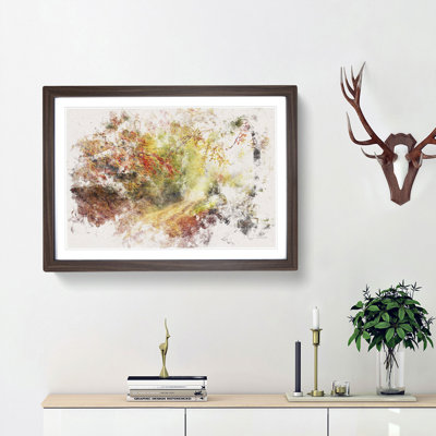 Autumn Forest Watercolour - Picture Frame Graphic Art Print