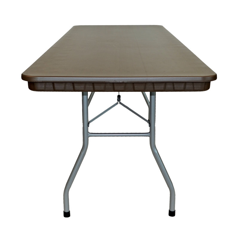 Rhino Rectangular Banquet Table, 30" H x 96" L x 30" W, Brown