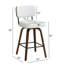 Tabouret de comptoir pivotant rembourré avec structure en bois-114223064-114223068
