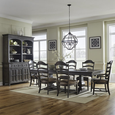 Trelawny Alt 7 Piece Trestle Dining Table Set