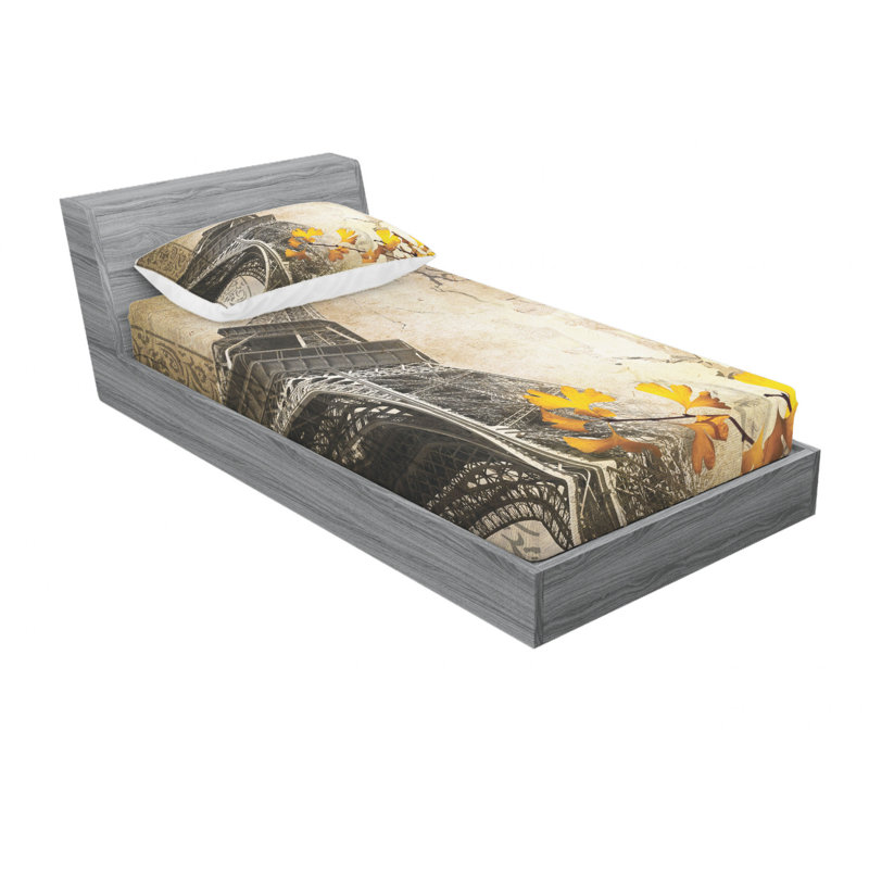 Microfiber Sheet Set, Twin XL Sheet Set with Fitted Sheet
