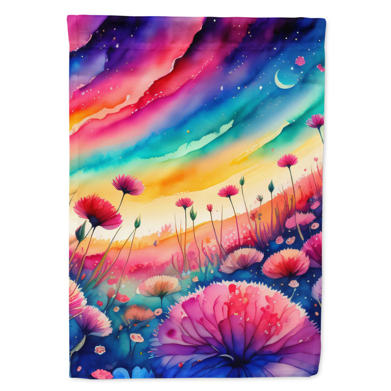 Drapeau de jardin double en polyester H 15,5 po x l 11,25 po